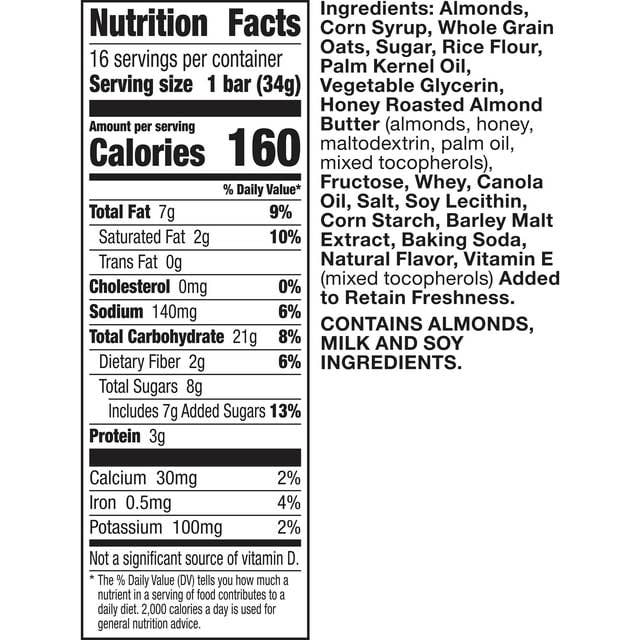 I Got Your Candy - Wholesale Snack Bar - Nature Valley Sweet and Salty Granola Bars Almond Bars 19.7oz - 16ct4