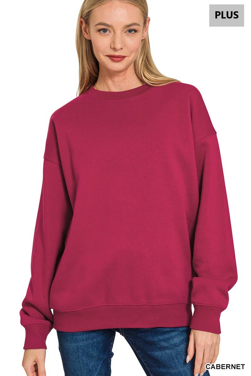 42POPS - Vendita all'ingrosso Felpa - Donna - Felpe girocollo in pile Plus17