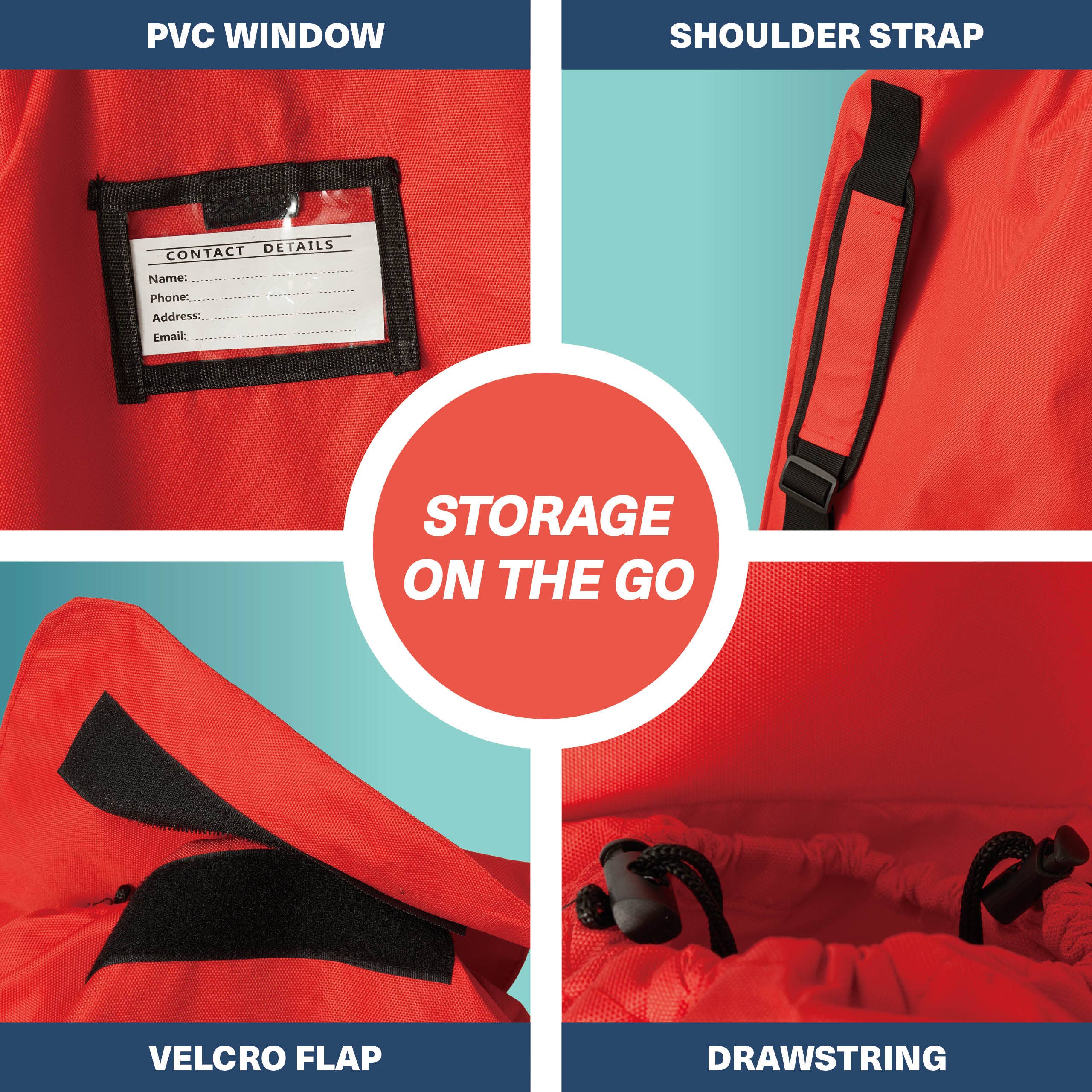 Bramble – wholesale Travel set – Pushchair/Pram Travel Bag for Airplane (Red, Small Size)3