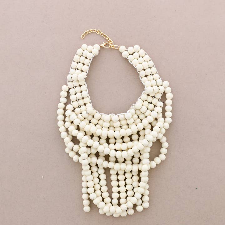 Sonata - Wholesale Kralen/parelketting - SLABBETJE MET HOUTEN KRALEN