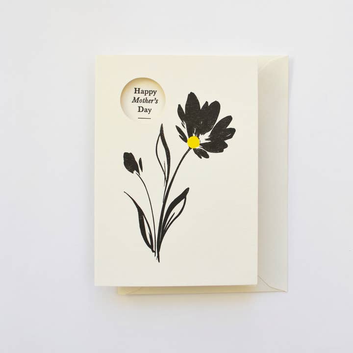Alex & Olive - Wholesale Mother's Day Card - Floral Mother's Day Handcrafted Card - Letterpress Printed 3
