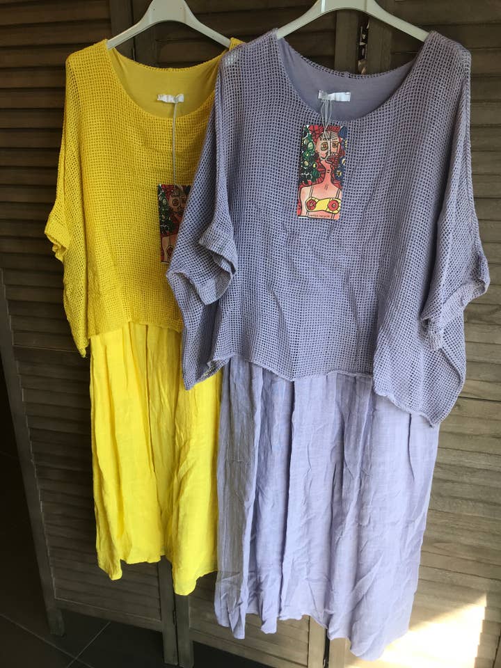 la maison des fibres naturelles – Vestido - Mulher por atacado – Vestido 19056 100% algodão25