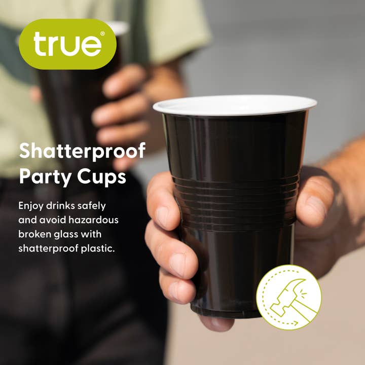 TRUE - Wholesale Disposable Cup - Party Disposable Plastic Cups Pack of 50 ASST COLORS20