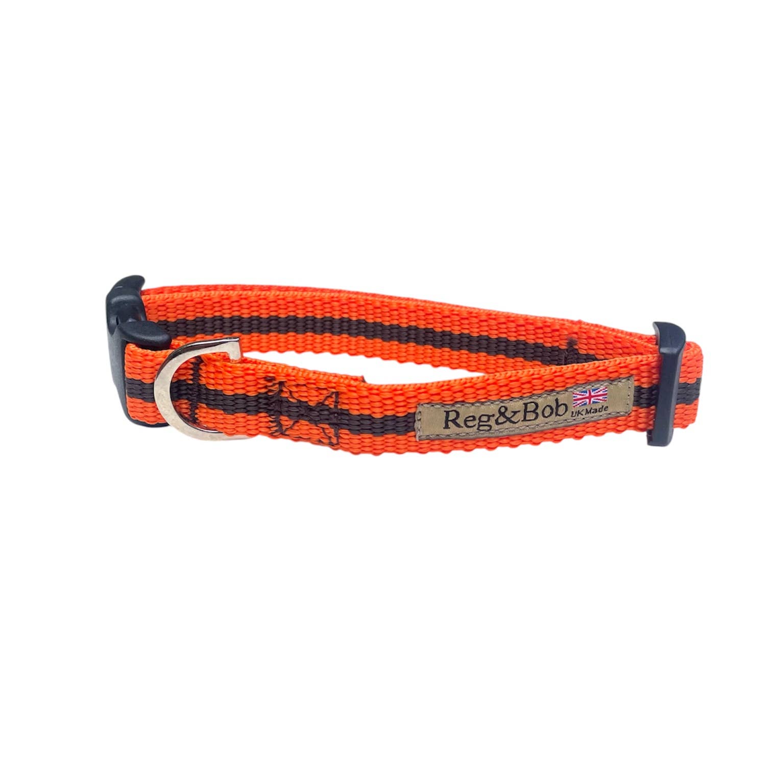 Reg&Bob - Wholesale Pet Collar - Dog - Reg&Bob Collar Orange stripe1