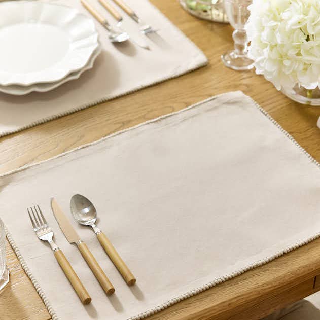 Set of 2 Marseille French Knot Fused Placemats - Grey and other Purchase wholesale lace placemats. Free returns & net 60 terms on Faire trending on Faire.