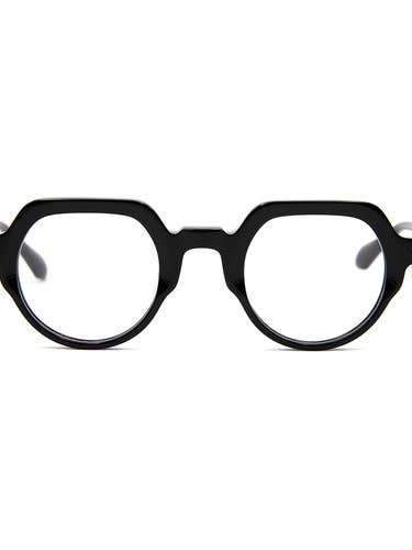 Optische monturen glanzend zwart voor wholesale door TIWI