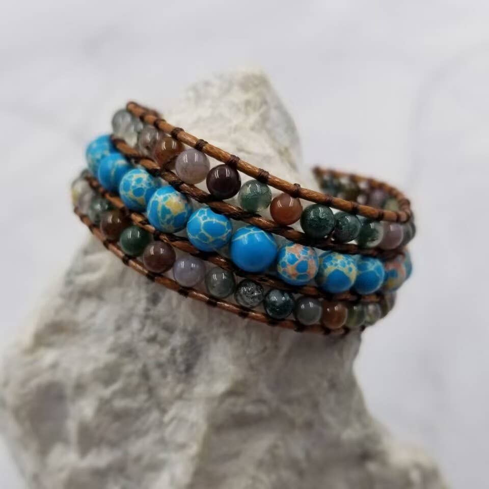 The Pretty Jewellery – wholesale Pärlarmband – Turkos ädelsten pärlarmband0