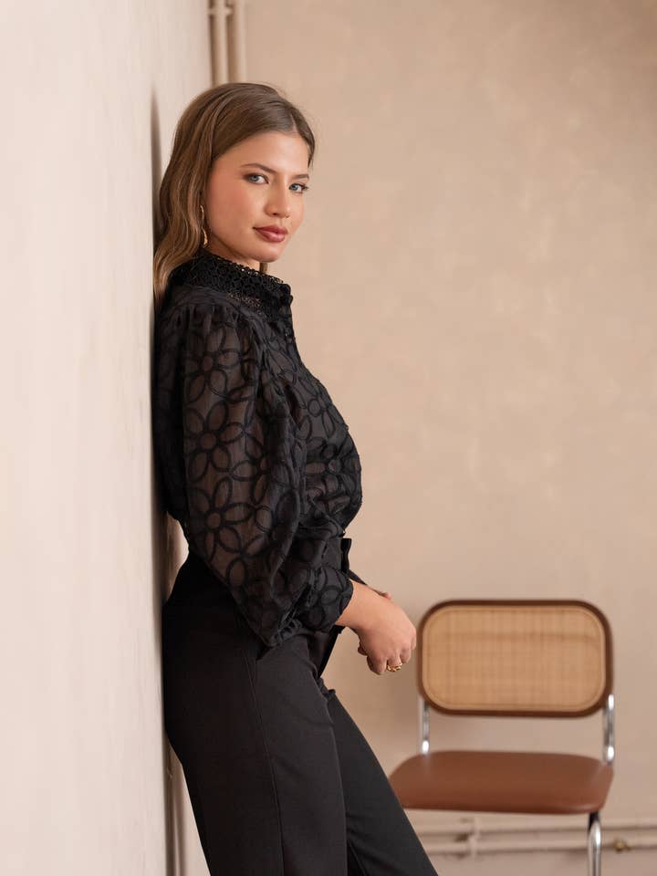 LULUMARY – Großhandel Bluse – Damen – Spitzenhemd CH232A6