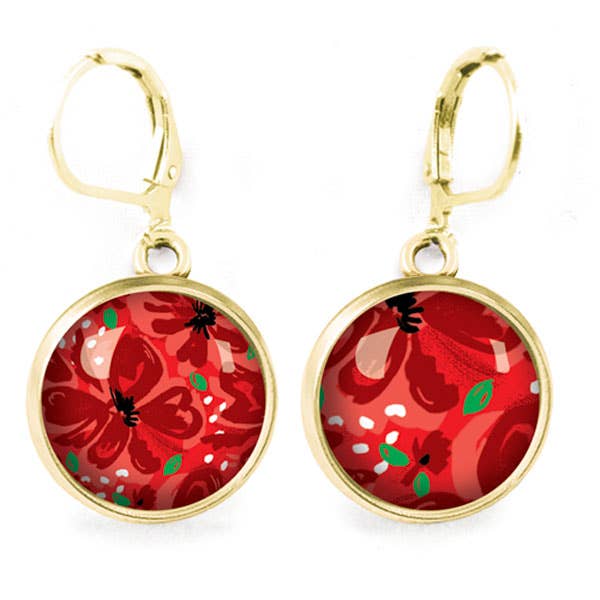 Brincos Queen Size Flamenco - Ouro (aço cirúrgico) por atacado de Les Jolies d'Emilie