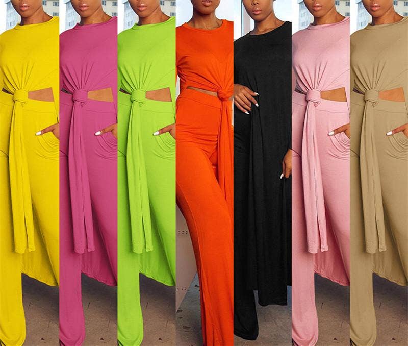 MB Fashion Wholesale - Wholesale Top & Pant Set (NOT Loungewear) - Women's - MB FASHION STYLISH SIDE SLIT CASUAL SET 118672