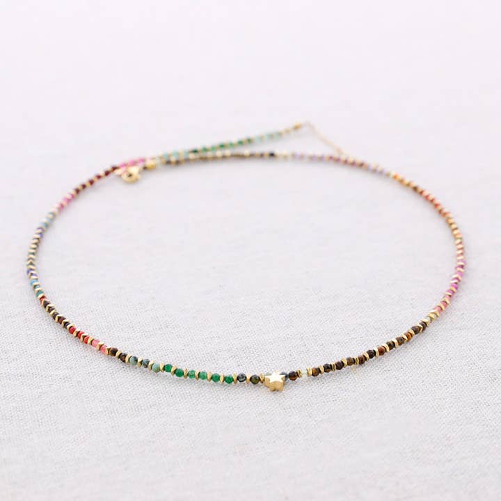 3 Round Stone Steel Bracelet for wholesale by Sonata