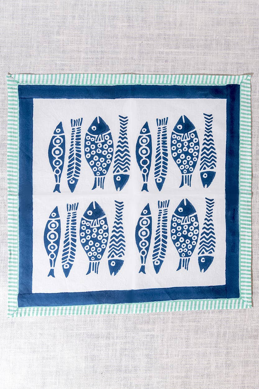 Sevya Handmade – wholesale Dinner & cloth napkin – Fish Napkin Set3