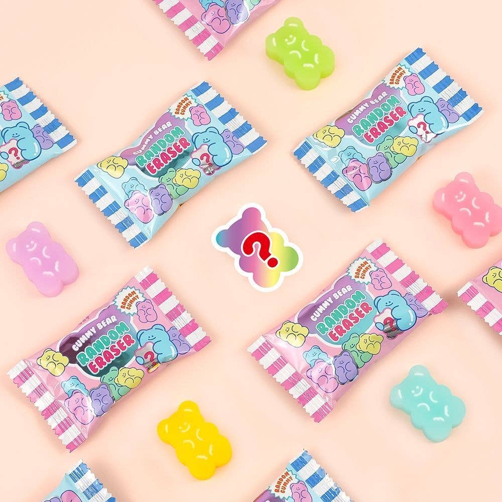 K-Wonderland - Vendita all'ingrosso Gomma da cancellare - Scatola di gomme a forma di orsetto gummy casuale e adorabile9