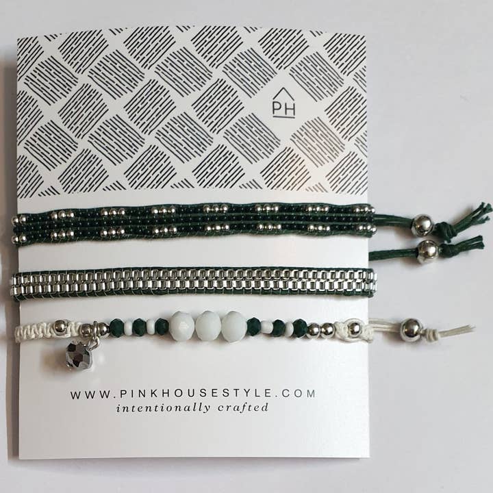 Pink House Imports - Wholesale Beaded Bracelet - Game Day Pull Bracelets Set of 32