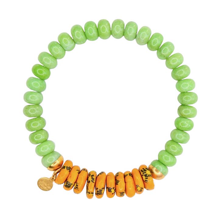 Julep Stretch Bracelet in Lime Green for wholesale by Catherine Page Jewelry
