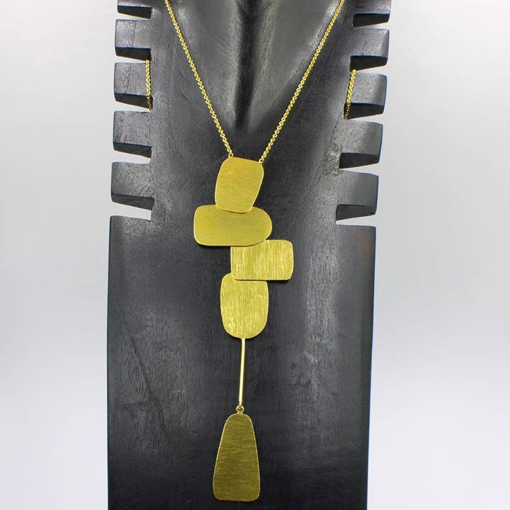 LA MAR - Wholesale Y-Neck/Lariat Necklace - Long MIRÓ necklace gold-plated3