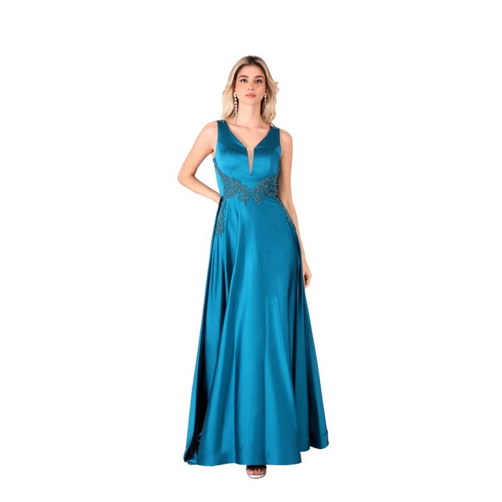 VESTIDO MULHER 100 PL ESTOLA por atacado de Kuea Italian Style