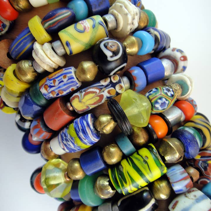 Tika - Venta al por mayor Pulsera de cuentas - Pulsera de cuentas comerciales africanas - Grande