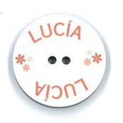 NEMARK - Wholesale Sewing Button/Snap - 44L CUSTOM PRINTED NAME BUTTON