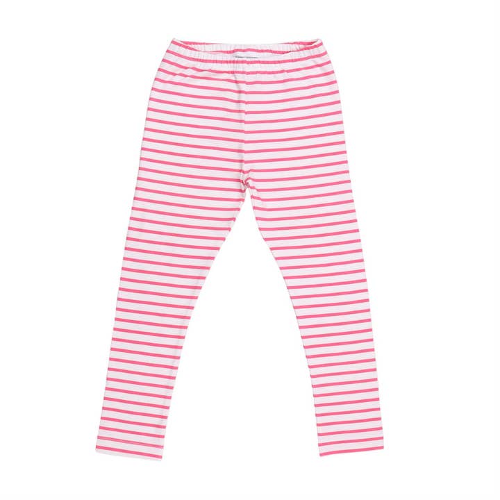 Pink stripes 12-Leggings for wholesale by walkiddy