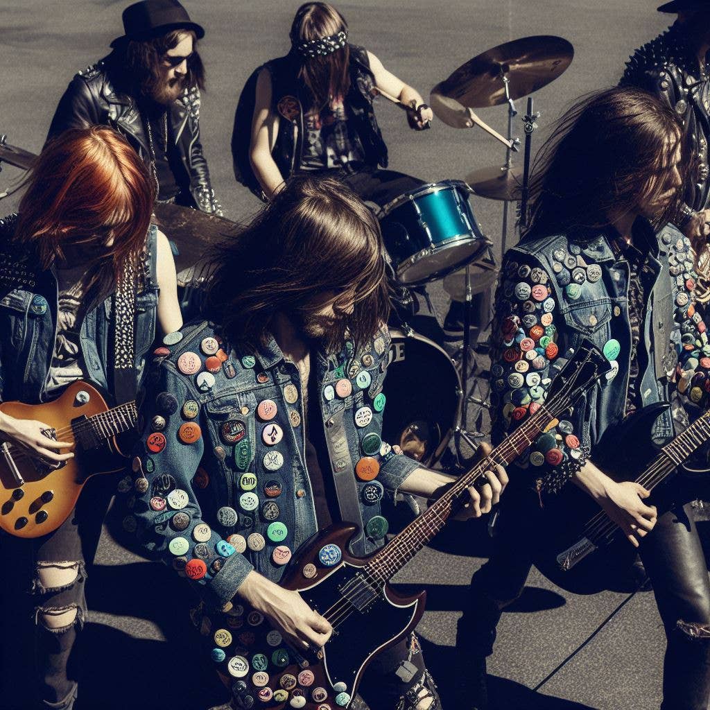 Pinbax Express - Wholesale Lapel Pin/Button - 1960s garage band x 8 1" inch (25mm) buttons badges music2