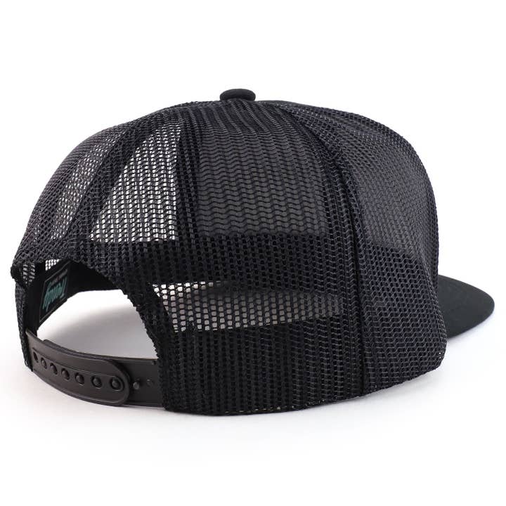 Trendy Apparel Shop - Wholesale Trucker Hat - Unisex - Oversize 2XL Blank Plain Flatbill Mesh Snapback Baseball Cap