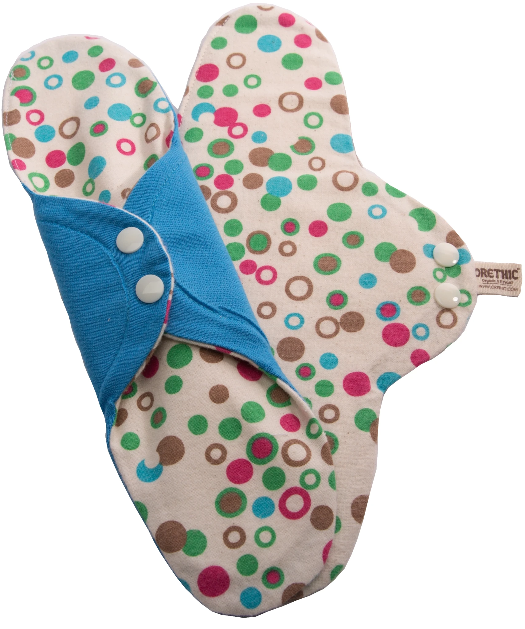 Orethic - Wholesale Period Underwear - Women's - Organic Sanitary Pads Polkadots - Pack 6 Multisize s-m-l7