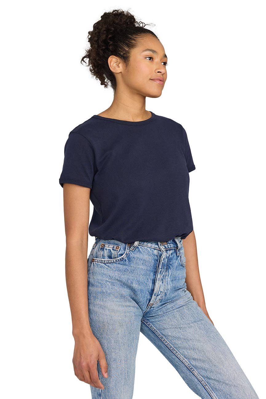 US Blanks - Wholesale T-Shirt - Women's - Baby Rib Tee - 100% Organic Cotton 1x1 rib, 5.7 oz9