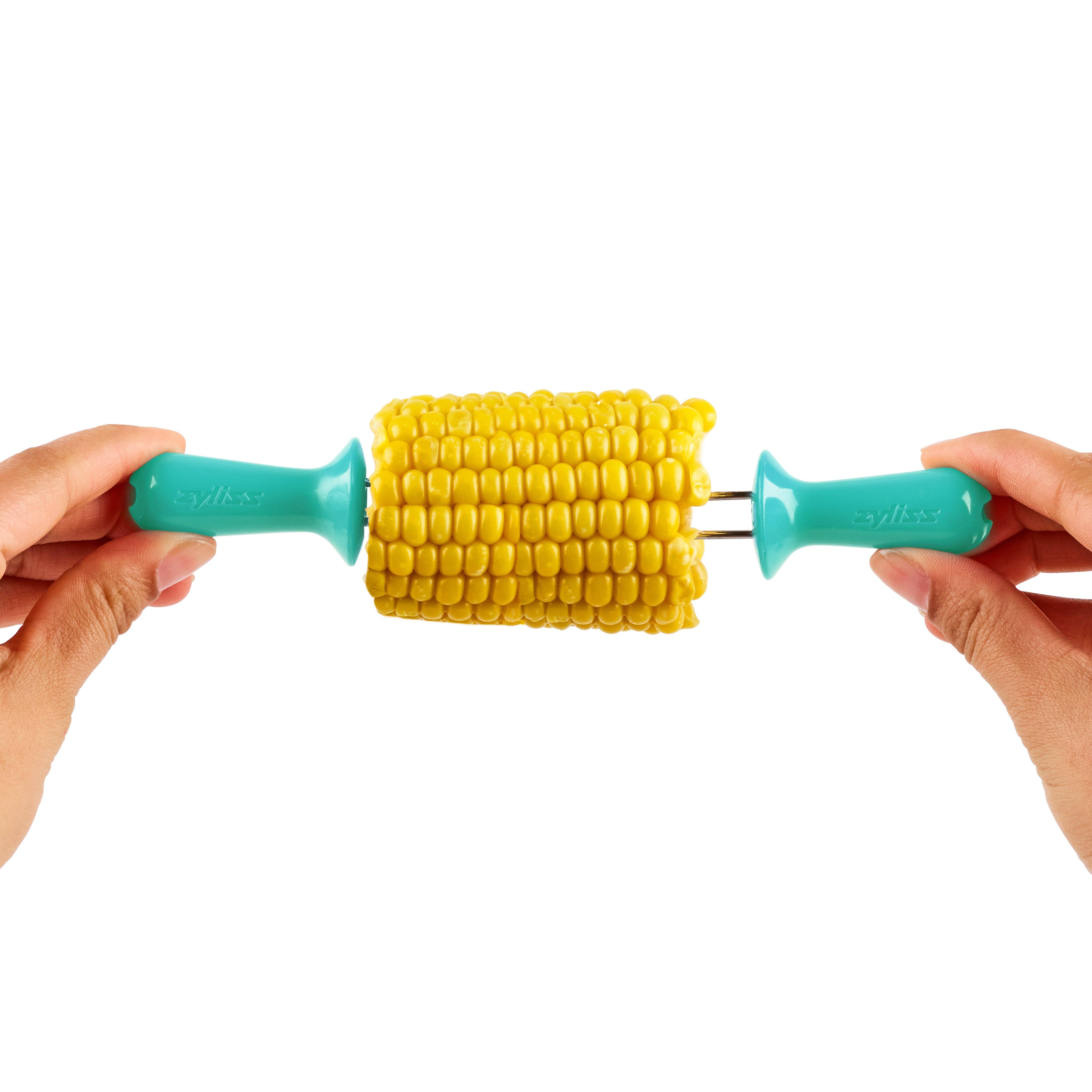 DKHB [Zyliss, Cole & Mason, Swissmar, AdHoc, Ken Hom] - Wholesale Corn Holders/Tools - Zyliss Opaque Interlocking Corn Holders, 6 Pairs8