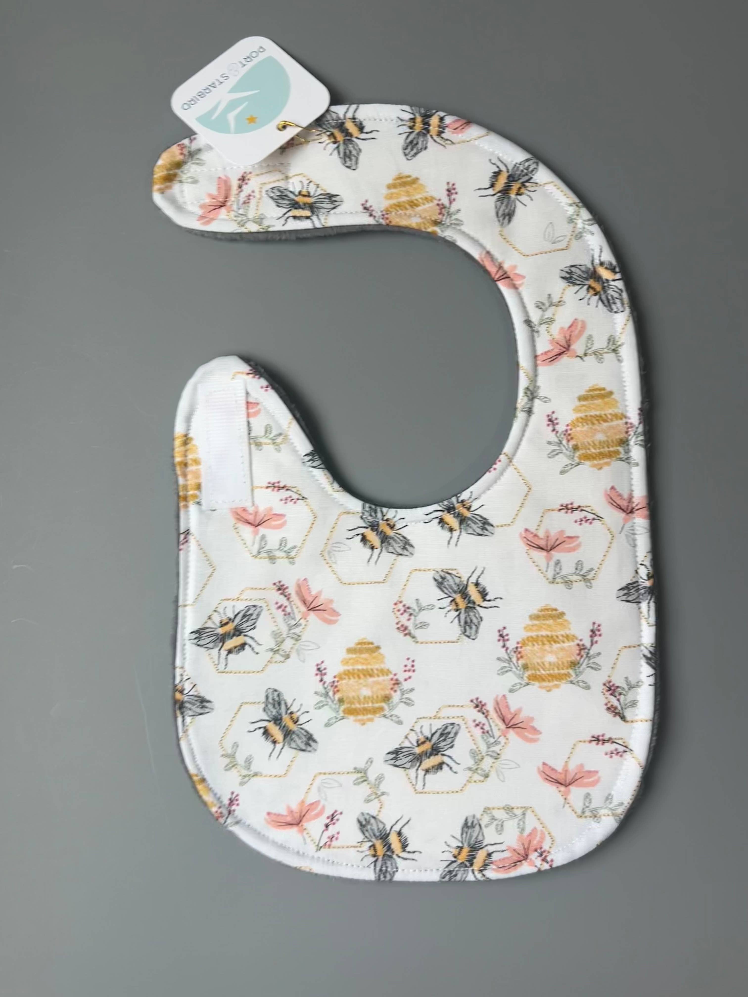 Port & Starbird - Vente Bavoir - bébés - Bavoir Busy Bees1