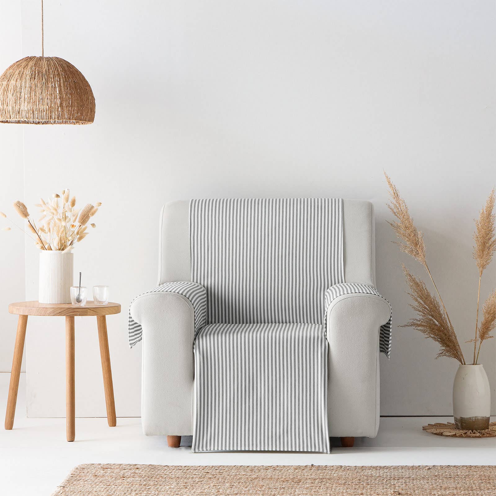 GAMUSI - Wholesale Chair/Sofa Slipcover - Smooth cotton plain sofa cover ALICANTE60