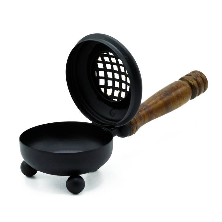 Ancient Wisdom - Wholesale Incense Holder - Med Iron Censer Incense Burner - Gold detail1