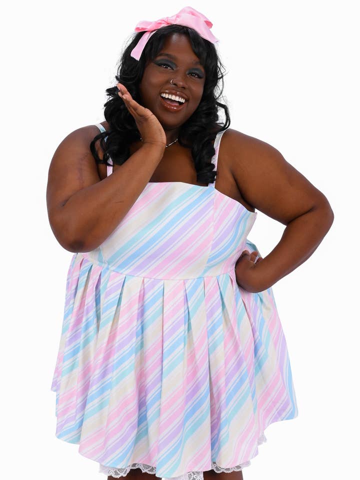 Candy Stripe Party Dress for wholesale by My Violet