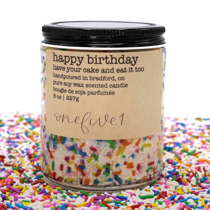 onefive1 - Wholesale Jar/Filled Candle - happy birthday soy candle BIRTHDAY GIFT IDEA1