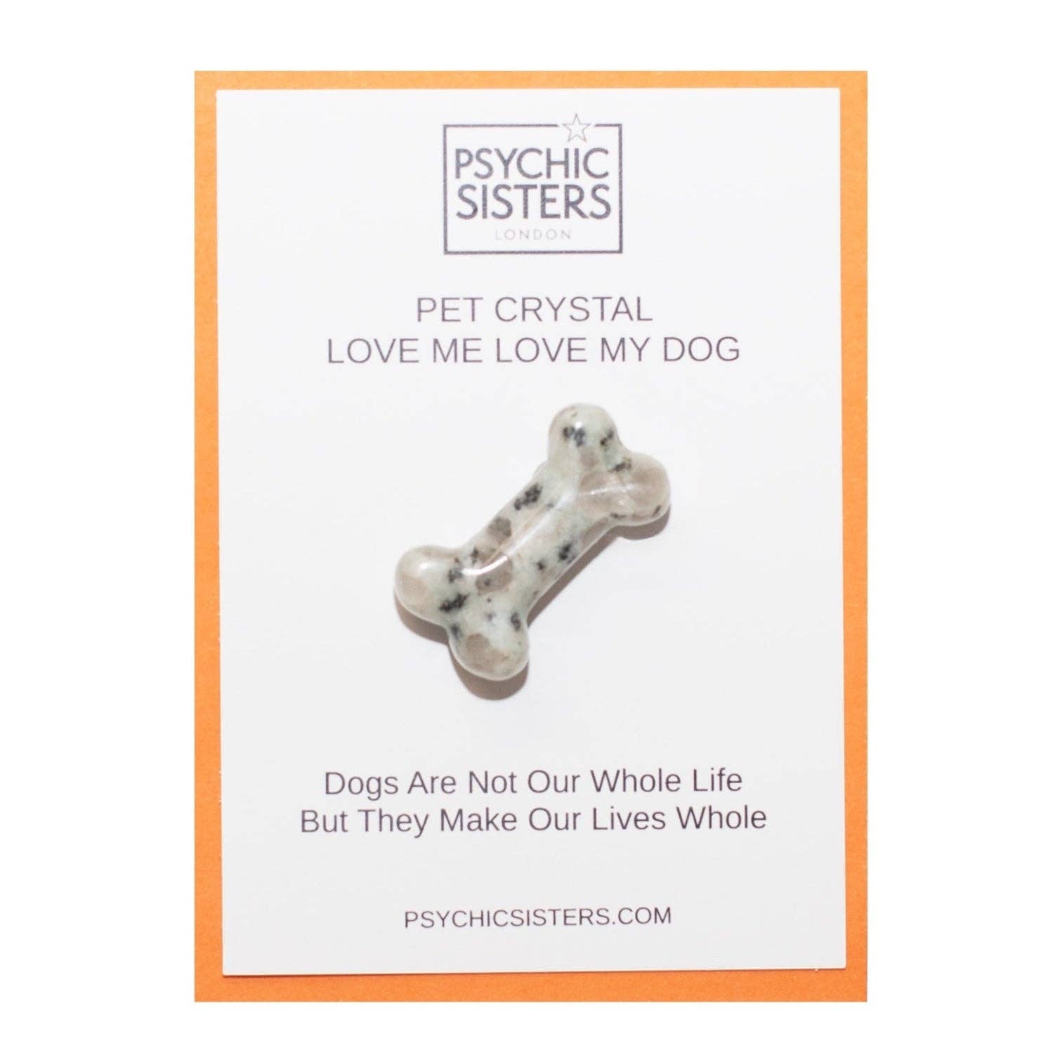 Psychic Sisters – wholesale Spiritual stone/crystal – Love Me Love My Dog Hand-Chosen Crystal Cards0