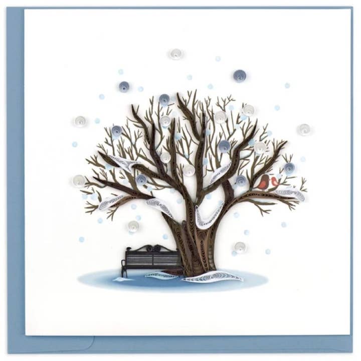 TREE DE INVERNO Quilling Cartão de Saudação por atacado de Origamo