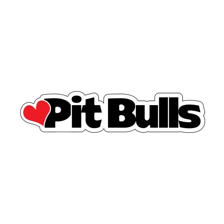 Ímã da palavra Heart Pit Bull por atacado de Imagine This Company