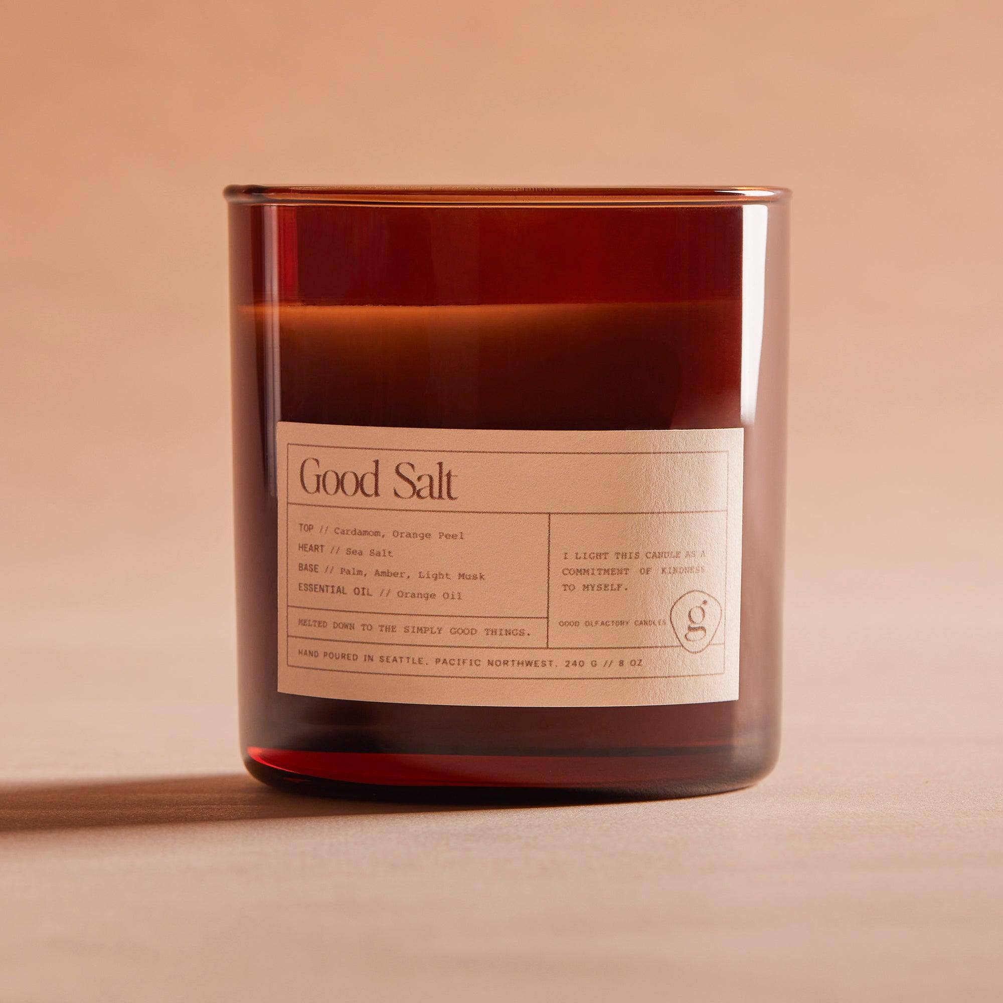 Good Olfactory Candles - Wholesale Jar/Filled Candle - Good Salt Candle