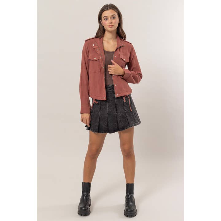 HYFVE - Wholesale Jacket - Women's - Double Gauze Jacket With Drawstring Hem7