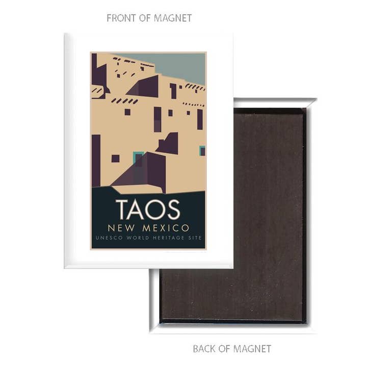 Taos, New Mexico - Magnet for wholesale by Travel Posters by M&W Design Co.