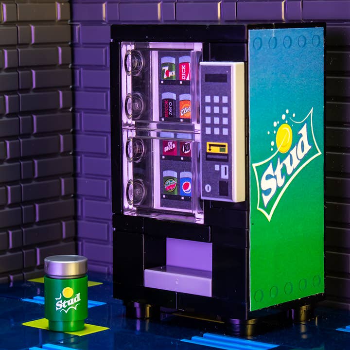B3 Customs - Wholesale Building Set - Kids - Custom LEGO Stud Soda Vending Machine