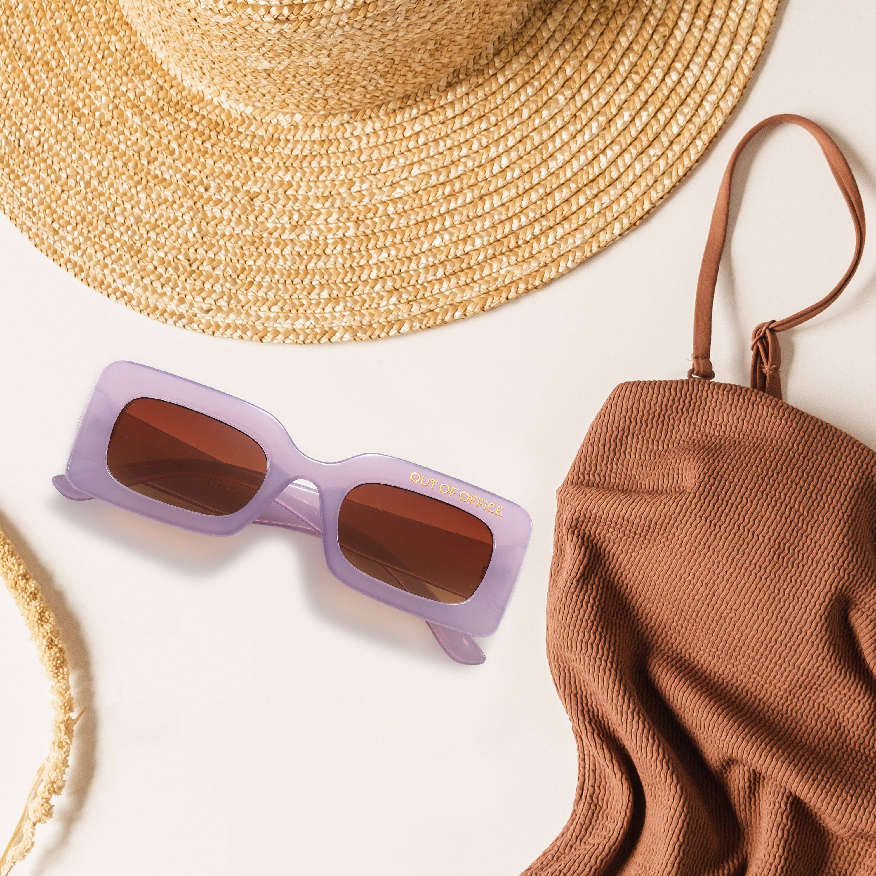 Gleam Eyewear - Wholesale Sunglasses - Women's - Out of Office Sunglasses | Purple3