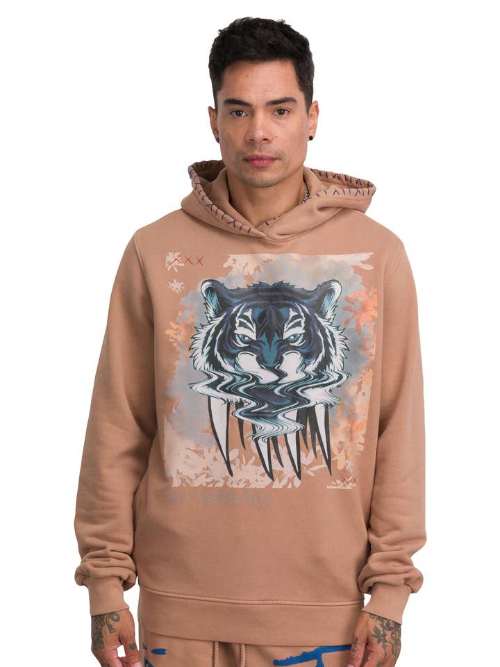 SCREAMING TIGER HOODIE for wholesale by Reigning Fury