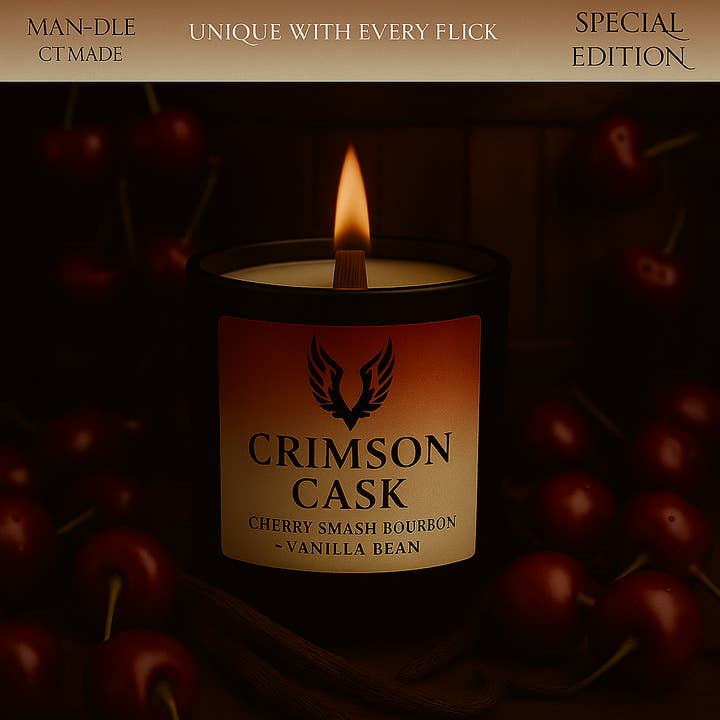 MAN-DLE - Wholesale Jar/Filled Candle - Crimson Cask Candle3