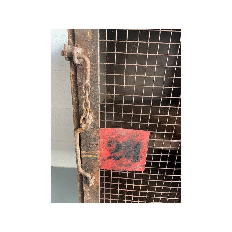 Paloma Black (Casa Natura Design, S.L.) - Wholesale Cabinet - Metal Cabinet 4 Doors 8 Shelves Retro Mesh Doors With3