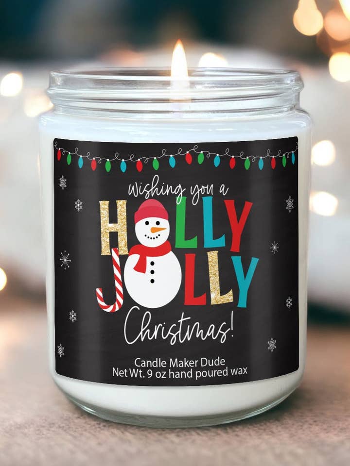 Holly Jolly Candle, Personalized Christmas Gifts, Merry Christmas Candle, Scented Soy Wax and other Purchase Wholesale merry makers. Free Returns & Net 60 Terms on Faire trending on Faire.