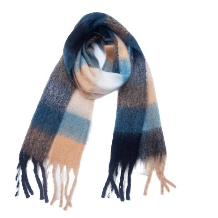 ACCITY - Wholesale Scarf - Women's - PLAID PATTERN FRINGE TRIM WINTER SCARF_CWASC269154