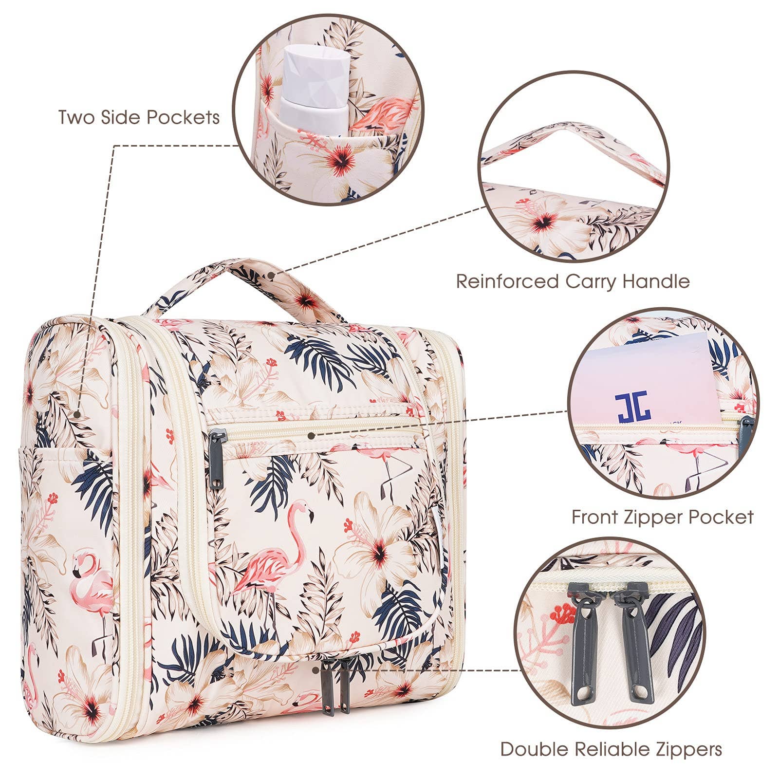 wandf - Wholesale Toiletry bag – women's - NW5126 Travel Toiletry Cosmetic Bag With Handle Women Gift24