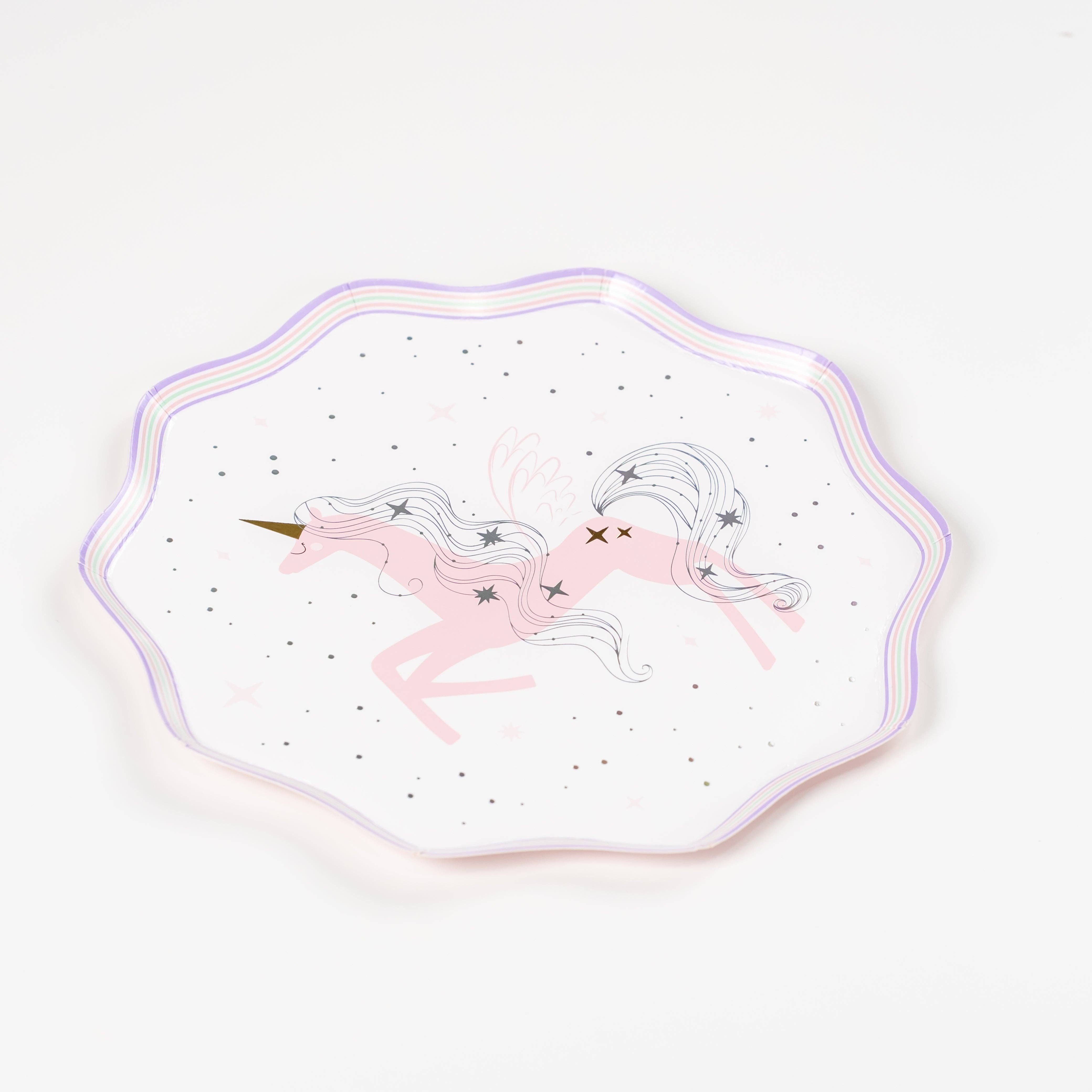 Gatherings by Curated Paperie - Wholesale Disposable Plate - UNI25-DP5- Unicorn Small Plates10