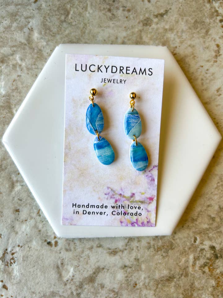 The Lizzie Blue Watercolor for wholesale by LuckyDreams